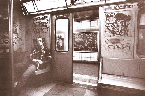 曾廣智拍攝紐約地鐵中的凱斯．哈林